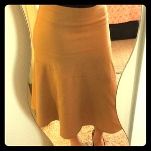 Club Monaco tan tailored wool blend skirt Sz0